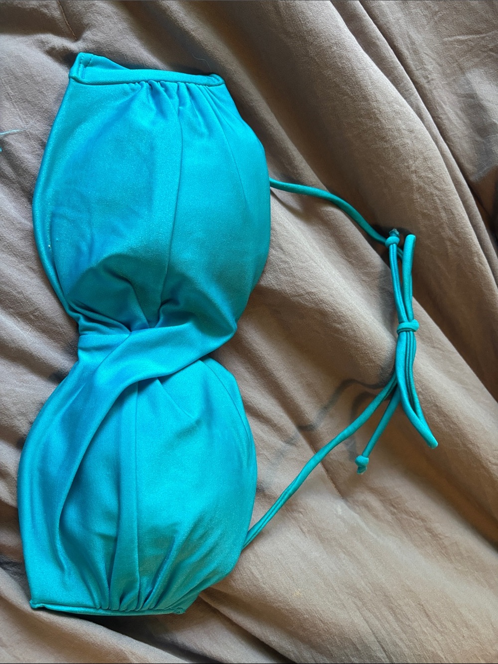 Victoria Secret Turquoise Halter Bikini Set with Gold Ring Accents - Women Swim - Picture 2 of 4